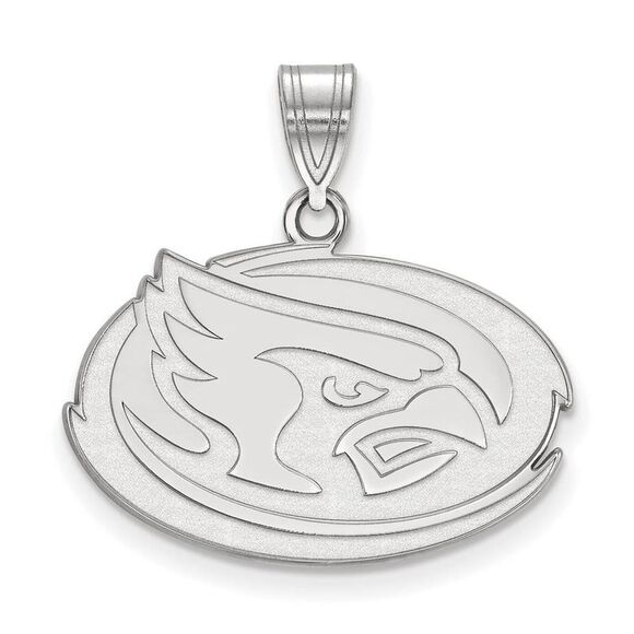 14k White Gold Iowa State Medium Pendant